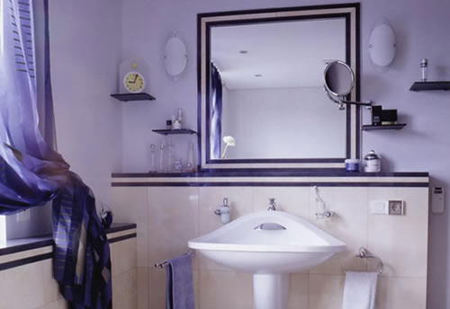 Сочетание плитки со штукатуркой