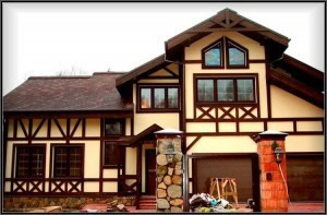 Средневековый стиль фахверк, а смотрится современно