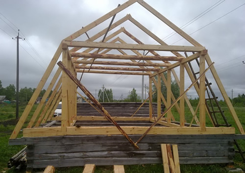 Стропильная система ломанной крыши