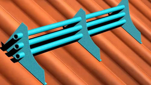 Трубчатые снегозадержатели