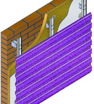 Установка металлических панелей