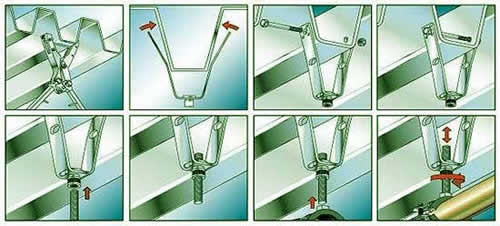 v образное крепление