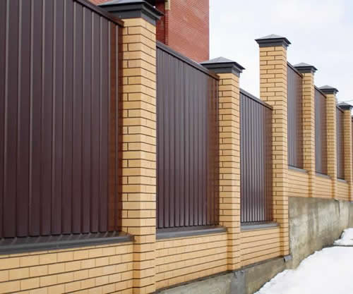 Забор из профнастила