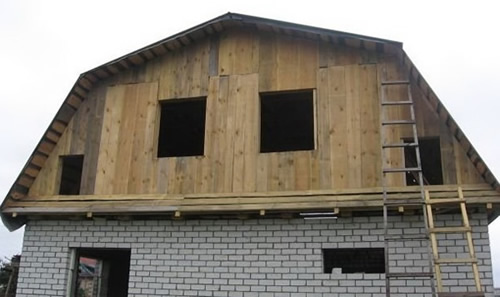 Зашиваем фронтоны